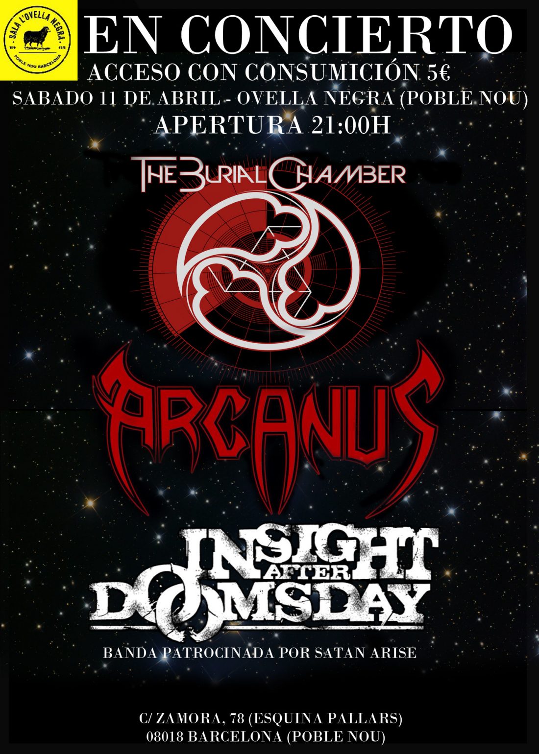 Concierto de Arcanus en L'Ovella Negra