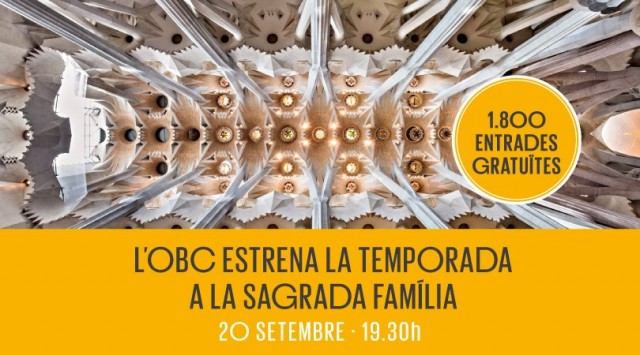 Sorteo de entradas para la temporada de conciertos en la Sagrada Familia